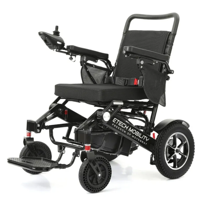 ETECH Freedom Pro ST 5 Etech Mobility black electric wheelchair supports disabled access to outdoor activities by our not-for-profit Community Interest Company.